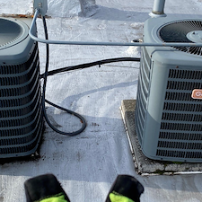 Chicago-Low-Slope-Roof-Repair-Installing-Protective-Membrane-Under-HVAC-Condensers 3