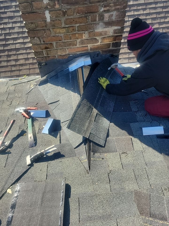 Chimney Cricket Installation for Leak Protection on Shingle Roofs