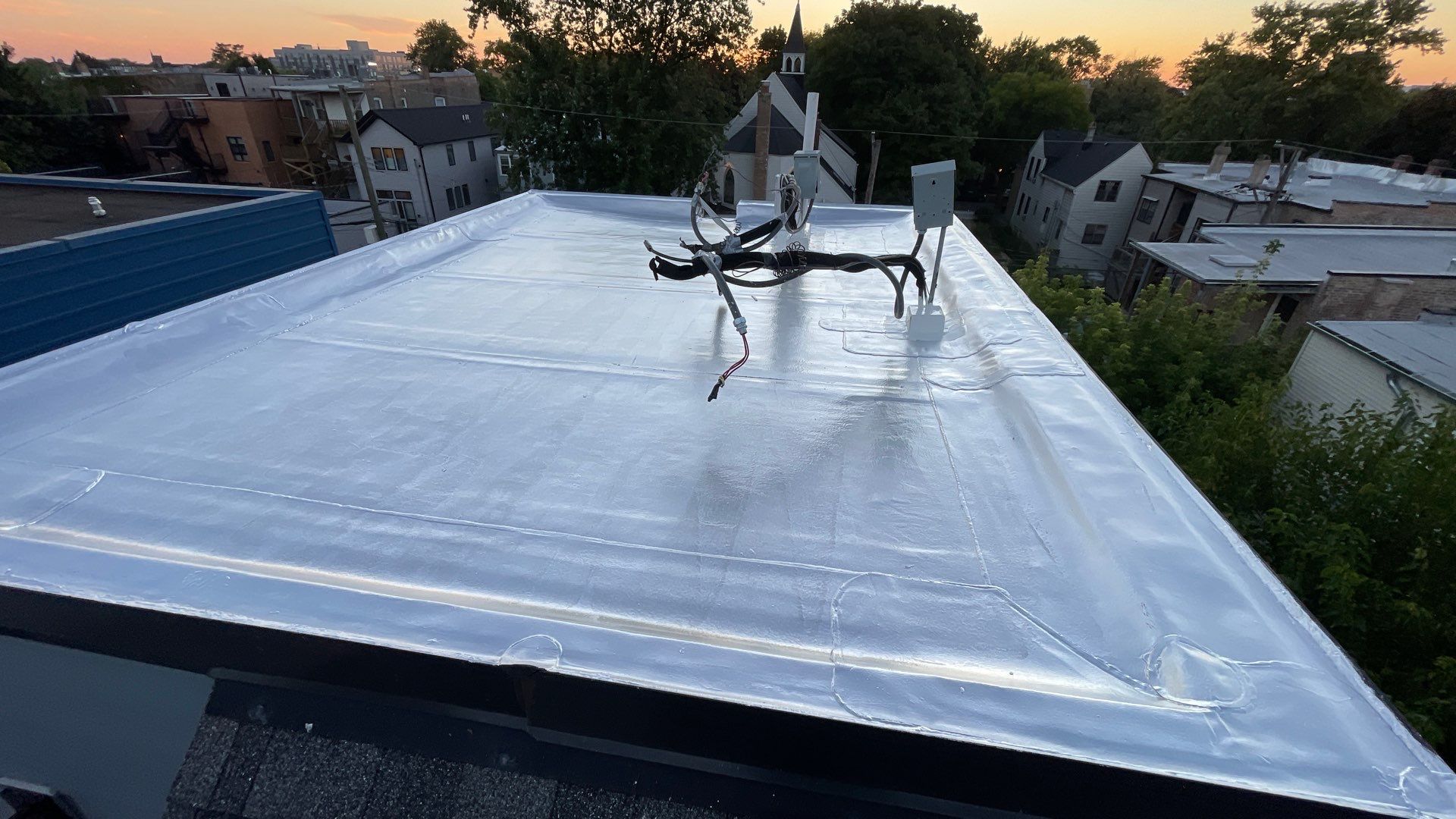 Dog House Modified Bitumen Roof Replacement in Chicago | Anchor Point Roofing