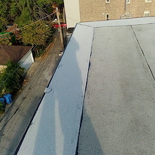 Edge-Flashing-Repairs-for-Flat-Roofs-in-Chicago-Membrane-Pulling-Away 2