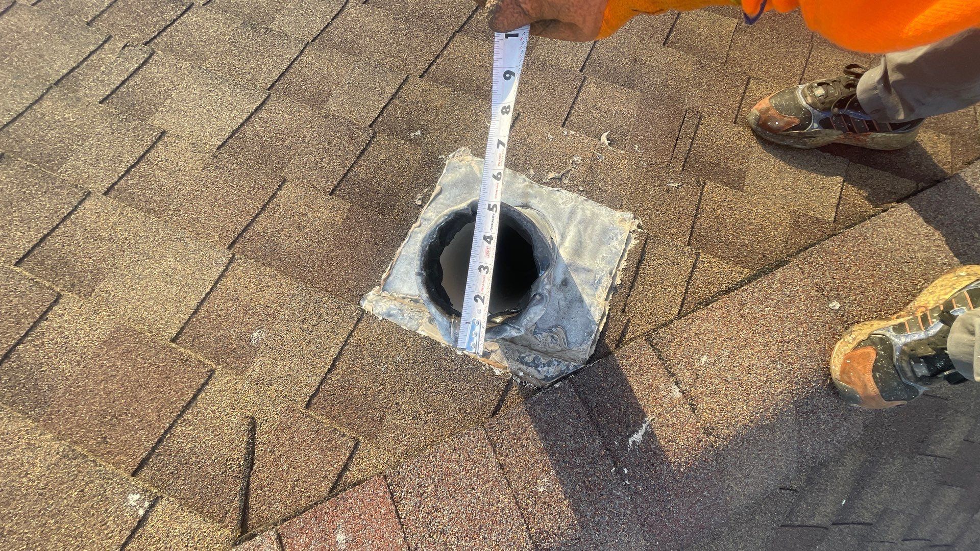 Leaking Lead Boot on a Shingle Roof in Chicago